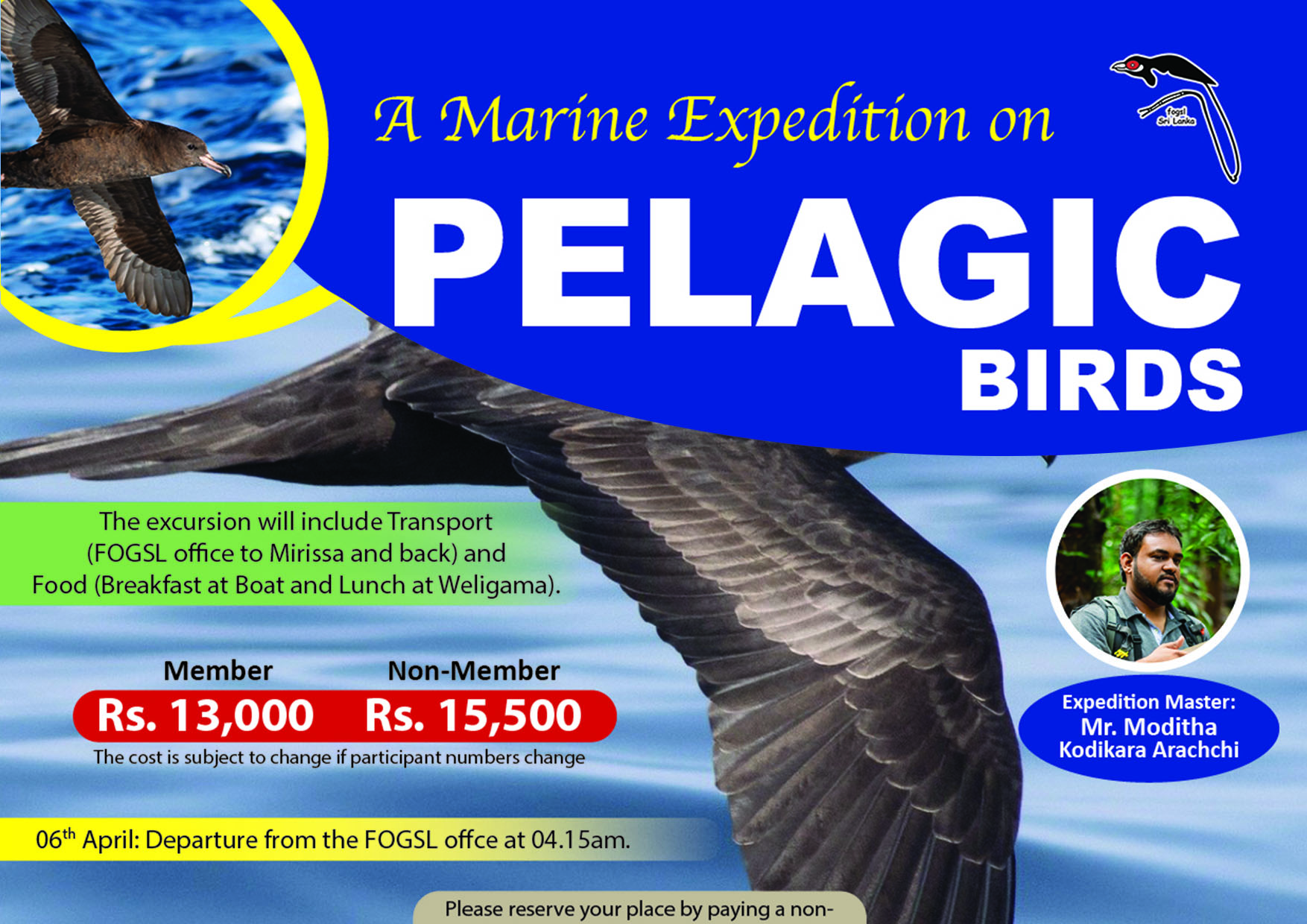 Marine expedition on PELAGIC Birds | FOGSL